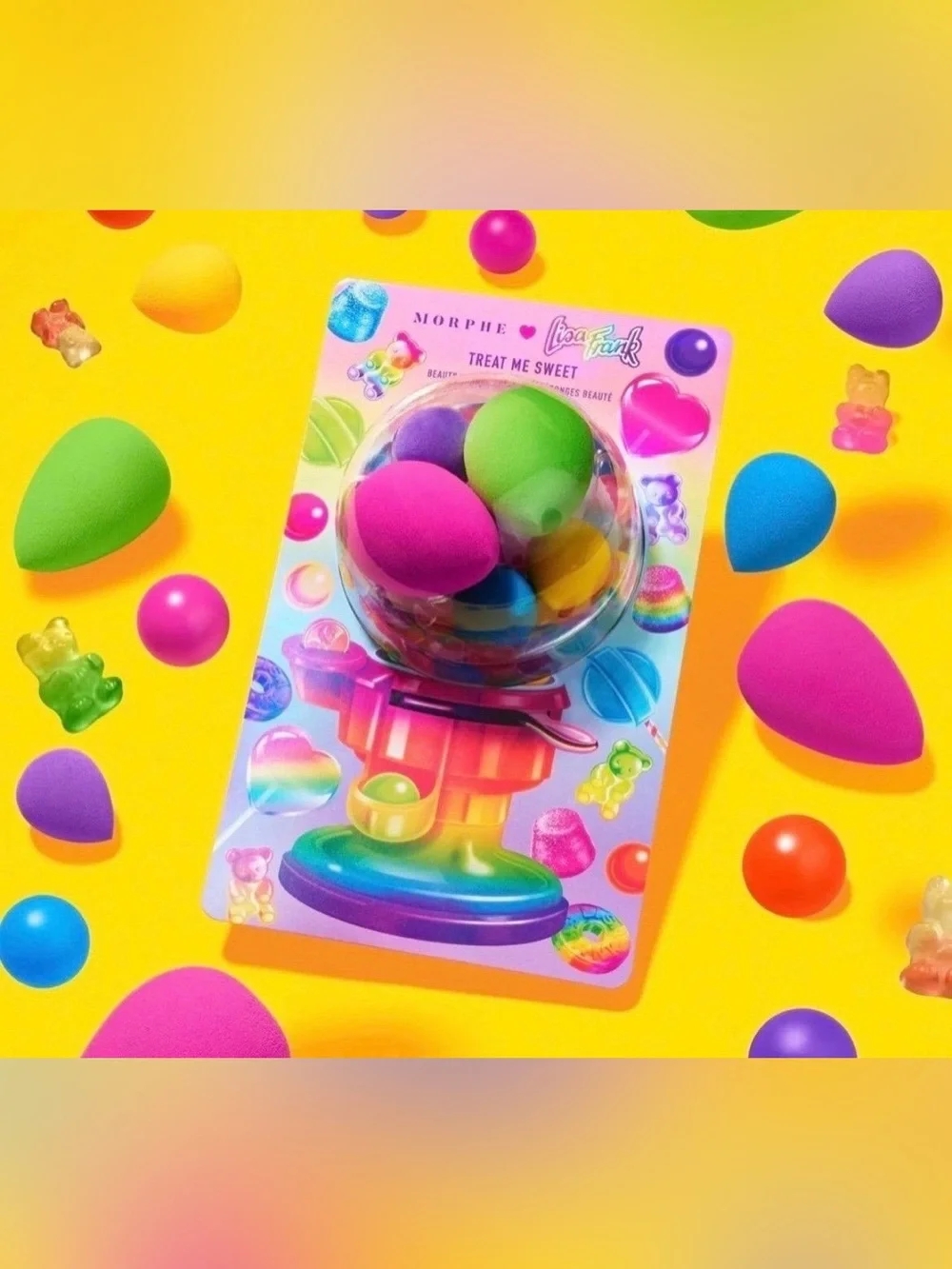 Morphe X Lisa Frank Treat Me Sweet 5-Piece Beauty Sponge Set
